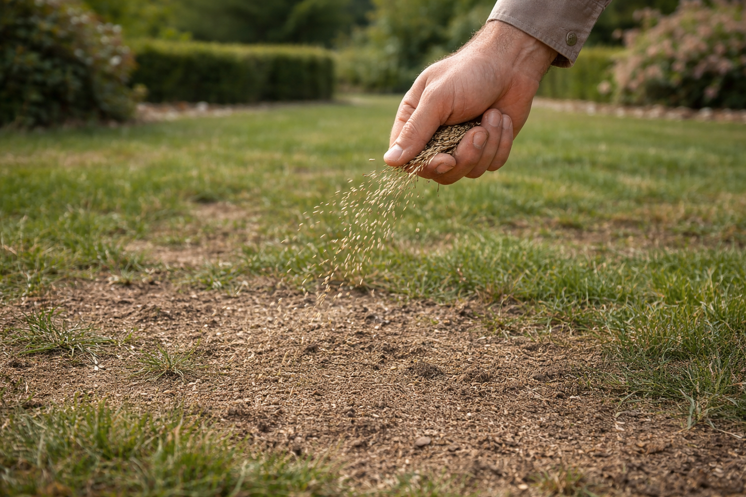 Засаждане на трева
