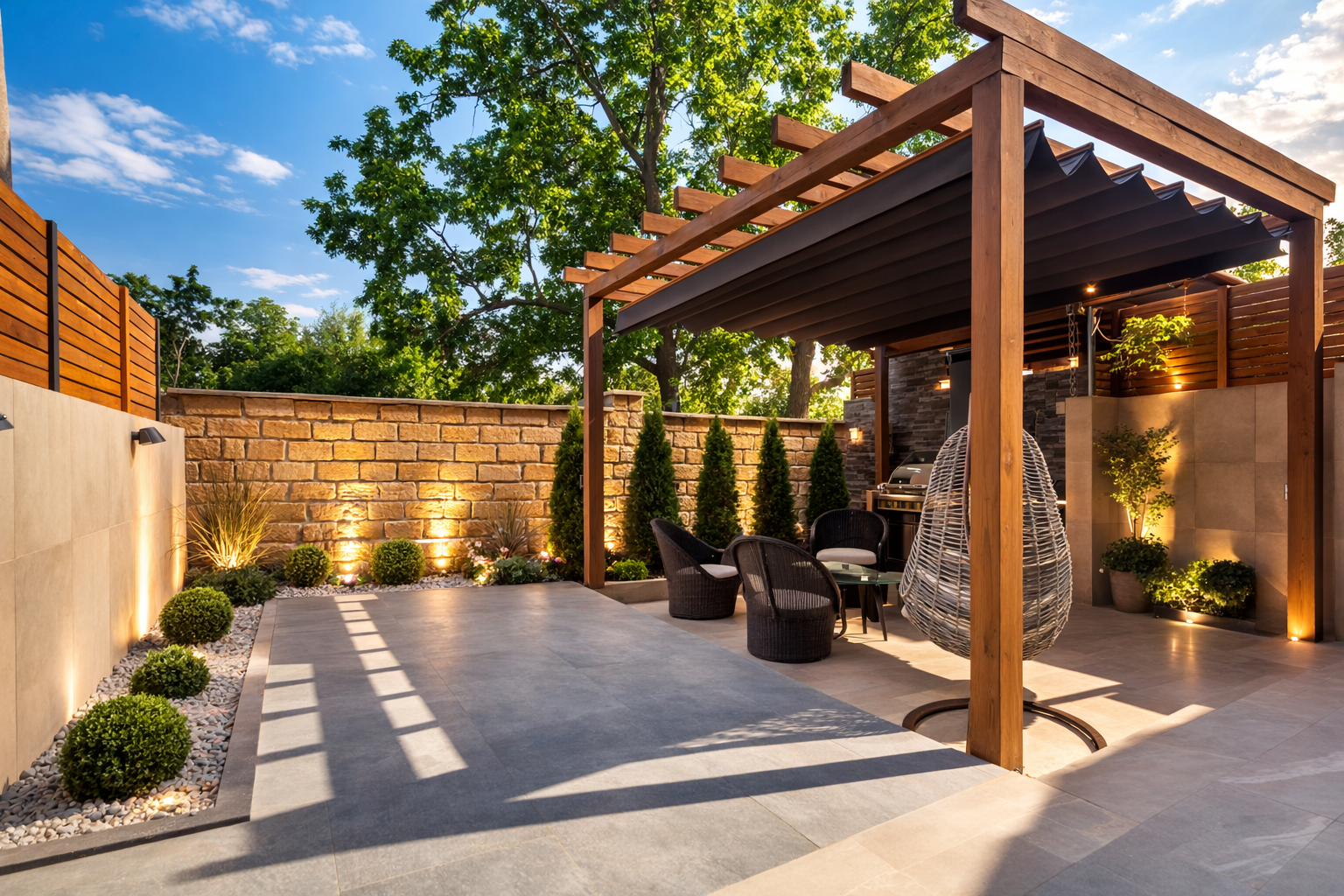 Монтажи на навеси и перголи