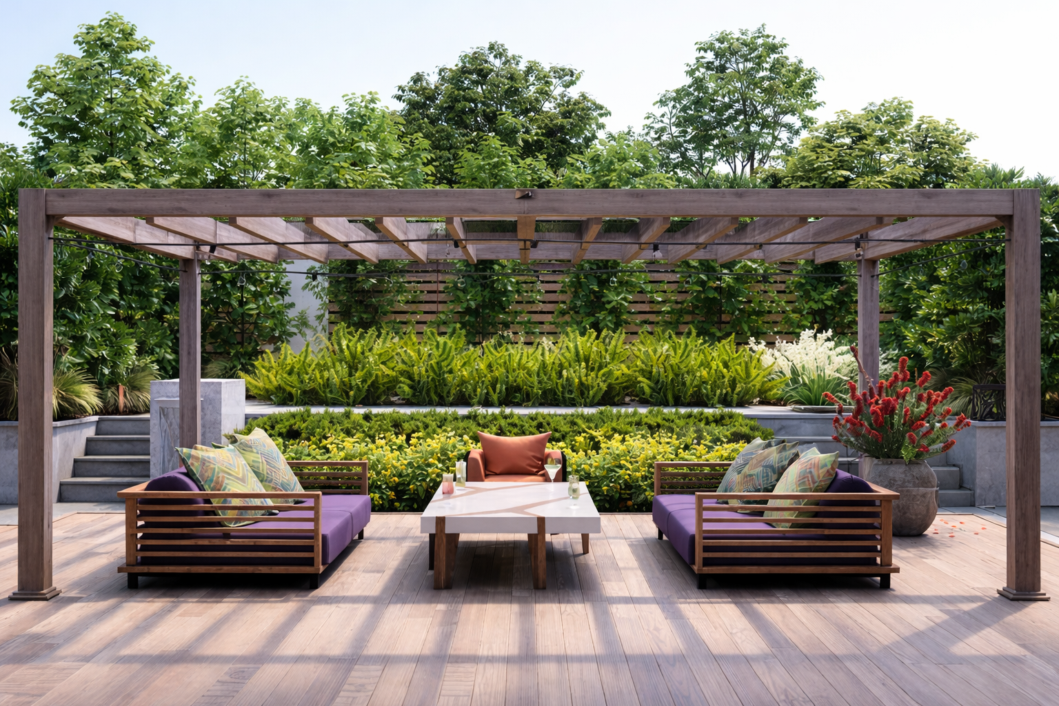 Монтажи на навеси и перголи